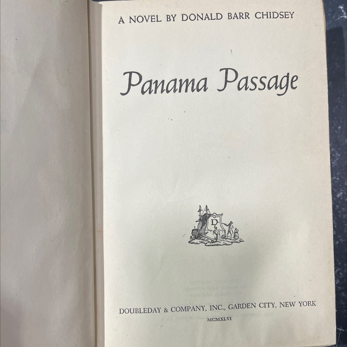 panama passage book, by donald barr chidsey, 1946 Hardcover image 2