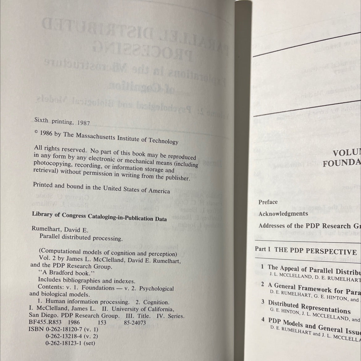 parallel distributed processing explorations in the microstructure of cognition volume 2 psychological and biological image 3