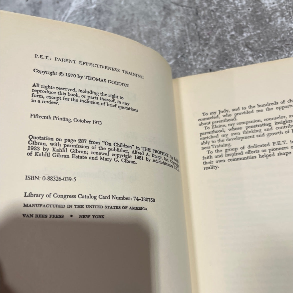 parent effectiveness training the tested new way to raise responsible children book, by Dr. Thomas Gordon, 1973 image 3