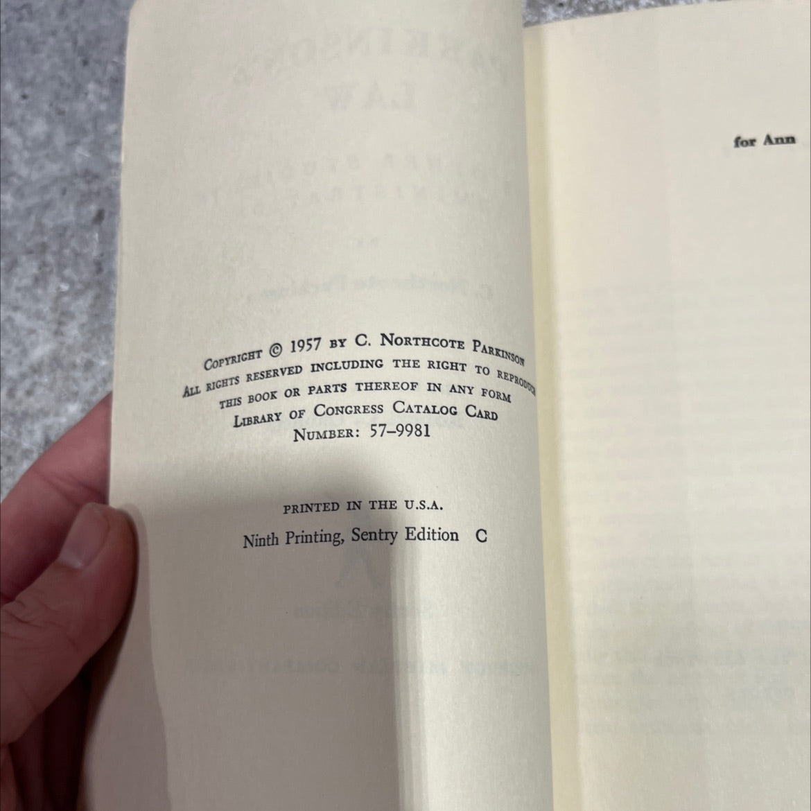 parkinson's law and other studies in administration book, by c. northcote parkinson, 1957 Paperback image 3