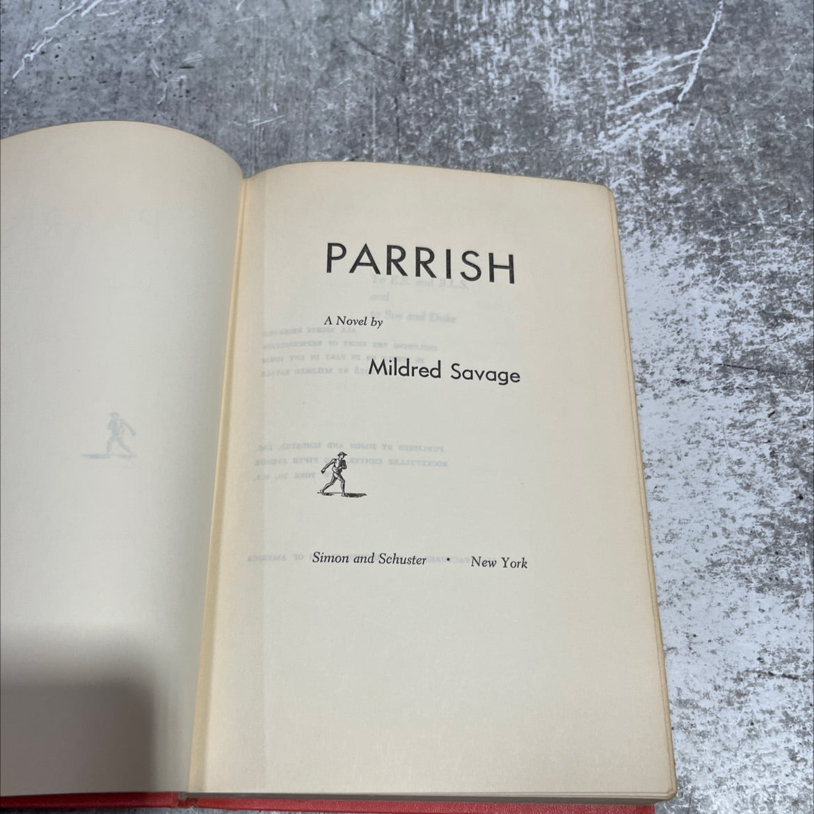 parrish book, by mildred savage, 1958 Hardcover image 2