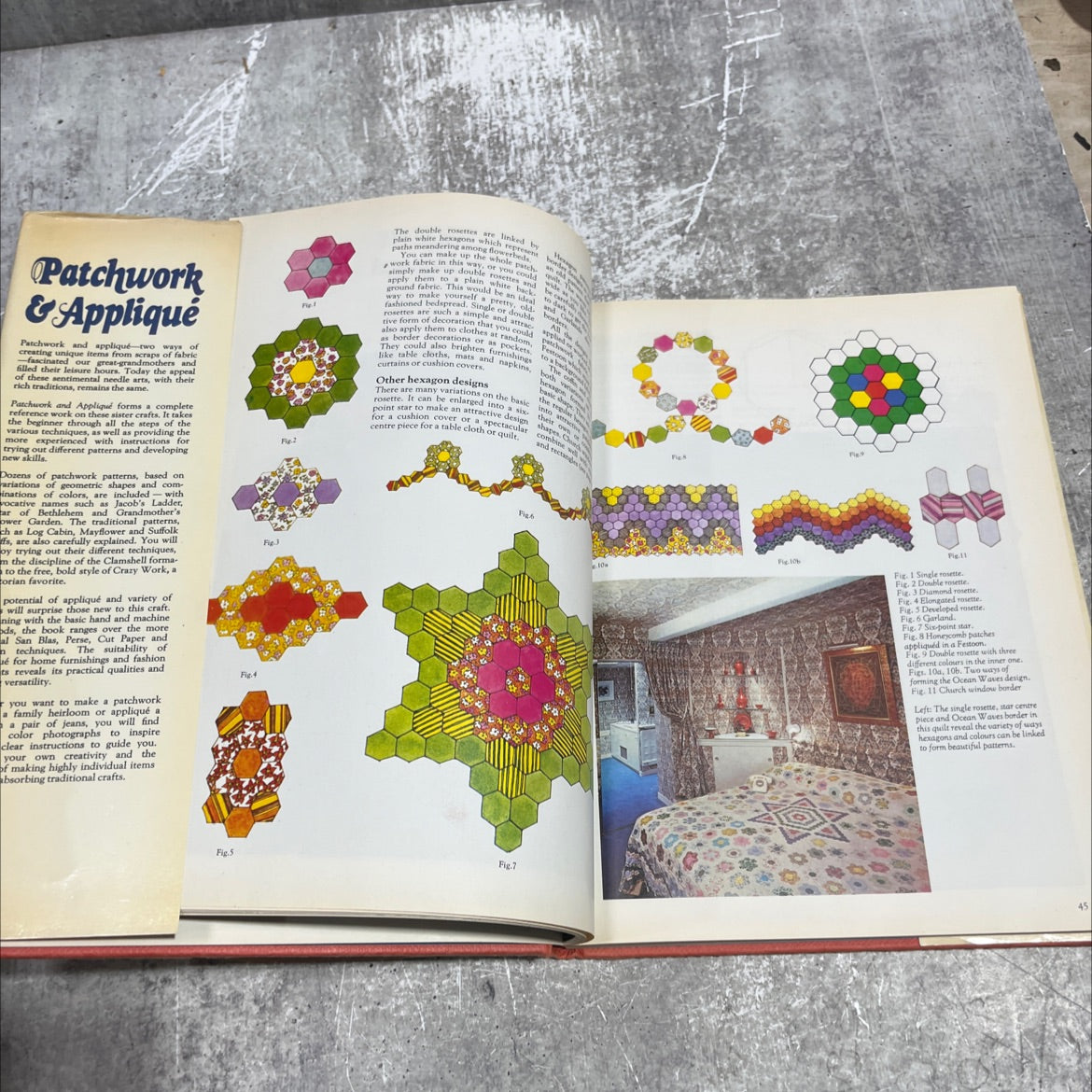 patchwork & appliqué book, by not stated, 1977 Hardcover image 4