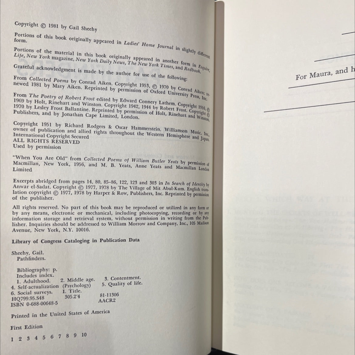 pathfinders book, by gail sheehy, 1981 Hardcover image 3