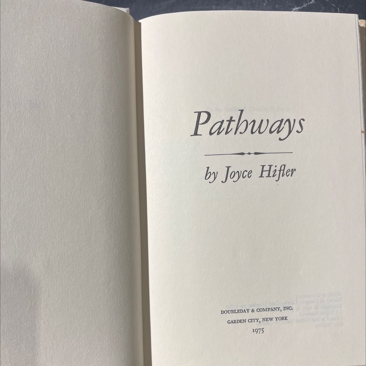 pathways book, by joyce hifler, 1975 Hardcover image 2