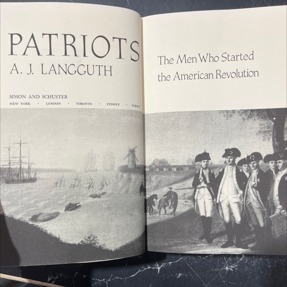 patriots book, by A. J. Langguth, 1988 Hardcover image 2