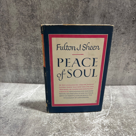 peace of soul book, by fulton j. sheen, 1949 Hardcover image 1