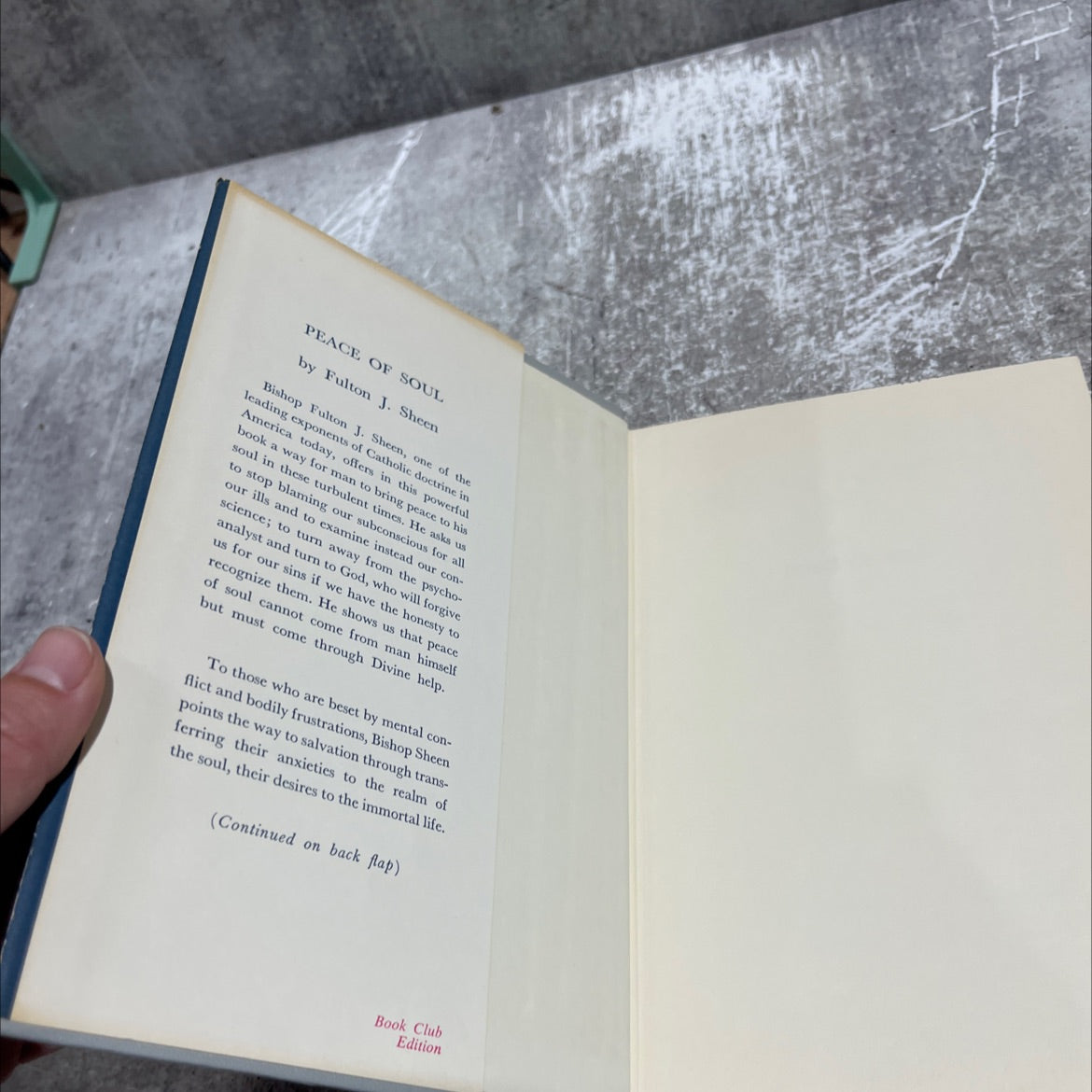 peace of soul book, by fulton j. sheen, 1949 Hardcover image 4