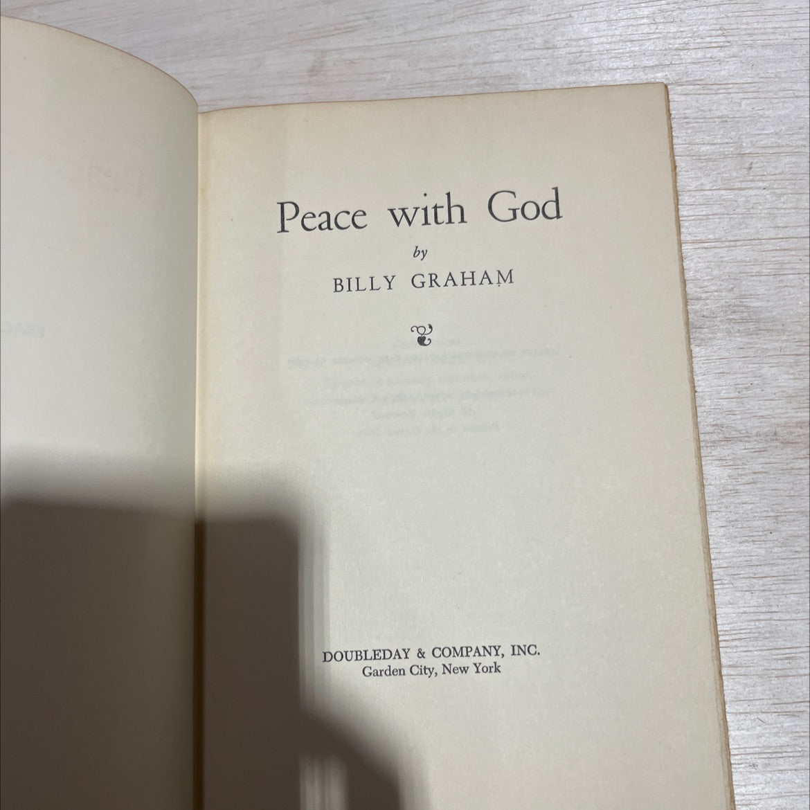 peace with god book, by billy graham, 1953 Hardcover image 2