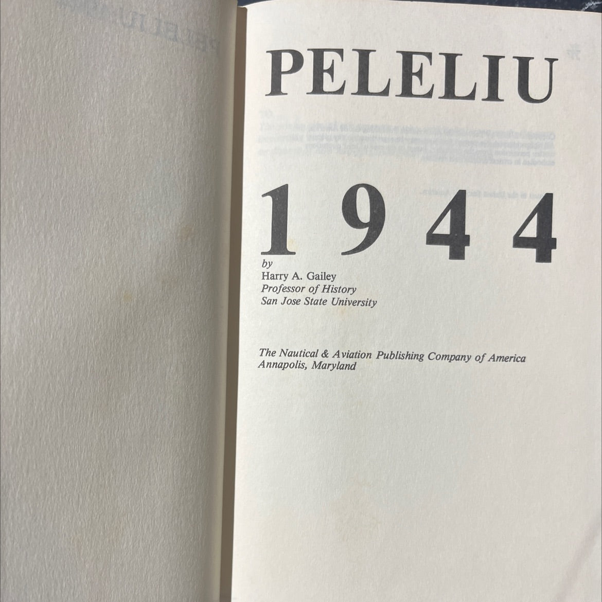 peleliu 1944 book, by Harry A. Gailey, 1983 Hardcover image 2