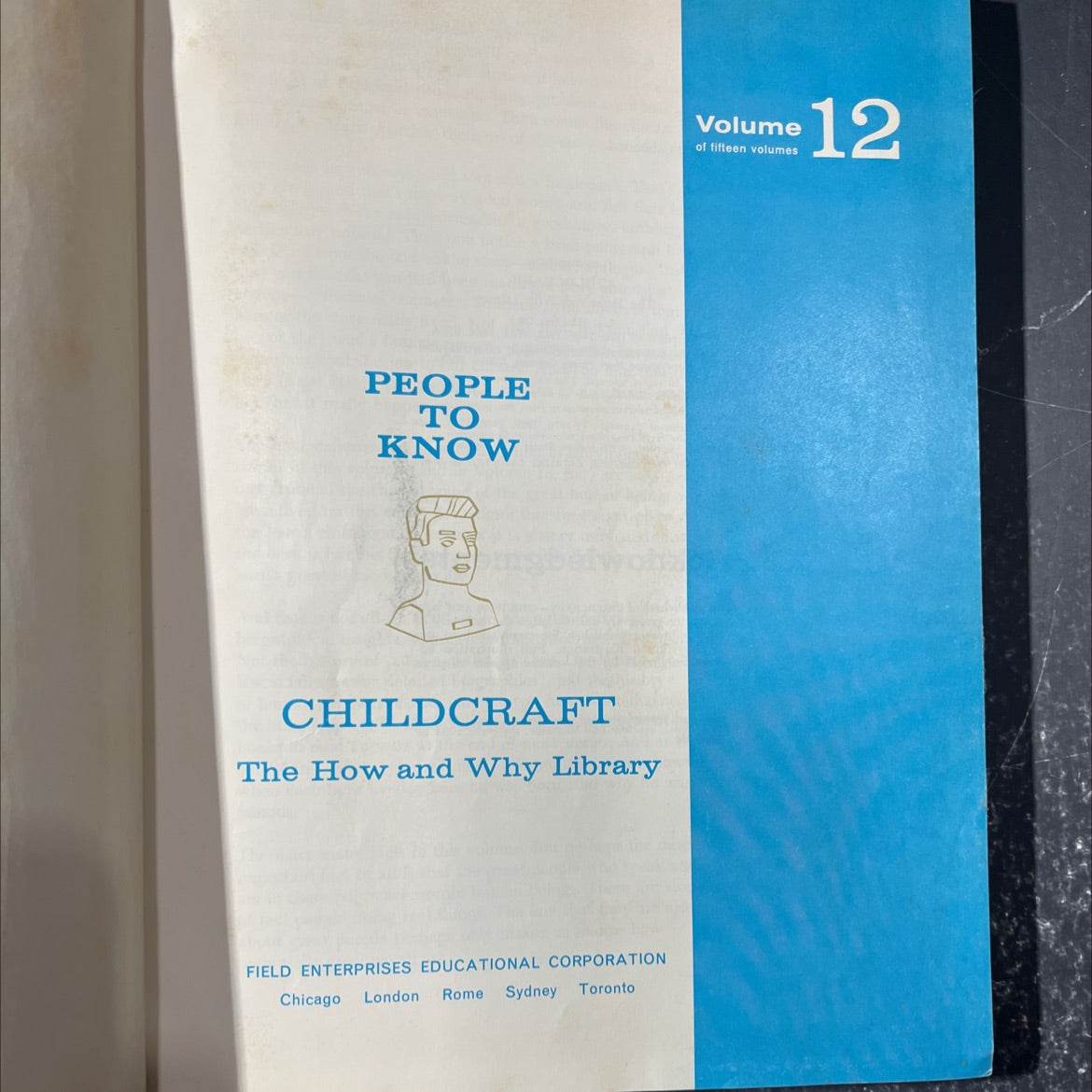 people to know d childcraft the how and why library book, by field enterprises educational corporation, 1970 Hardcover image 2