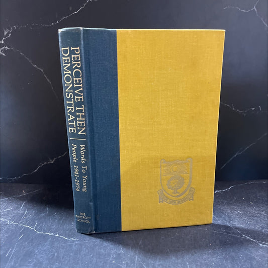 perceive then demonstrate book, by not stated, 1974 Hardcover image 1