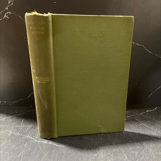 personal poems: occasional poems: the tent on the beach book, by john greenleaf whittier, 1888 Hardcover image 1