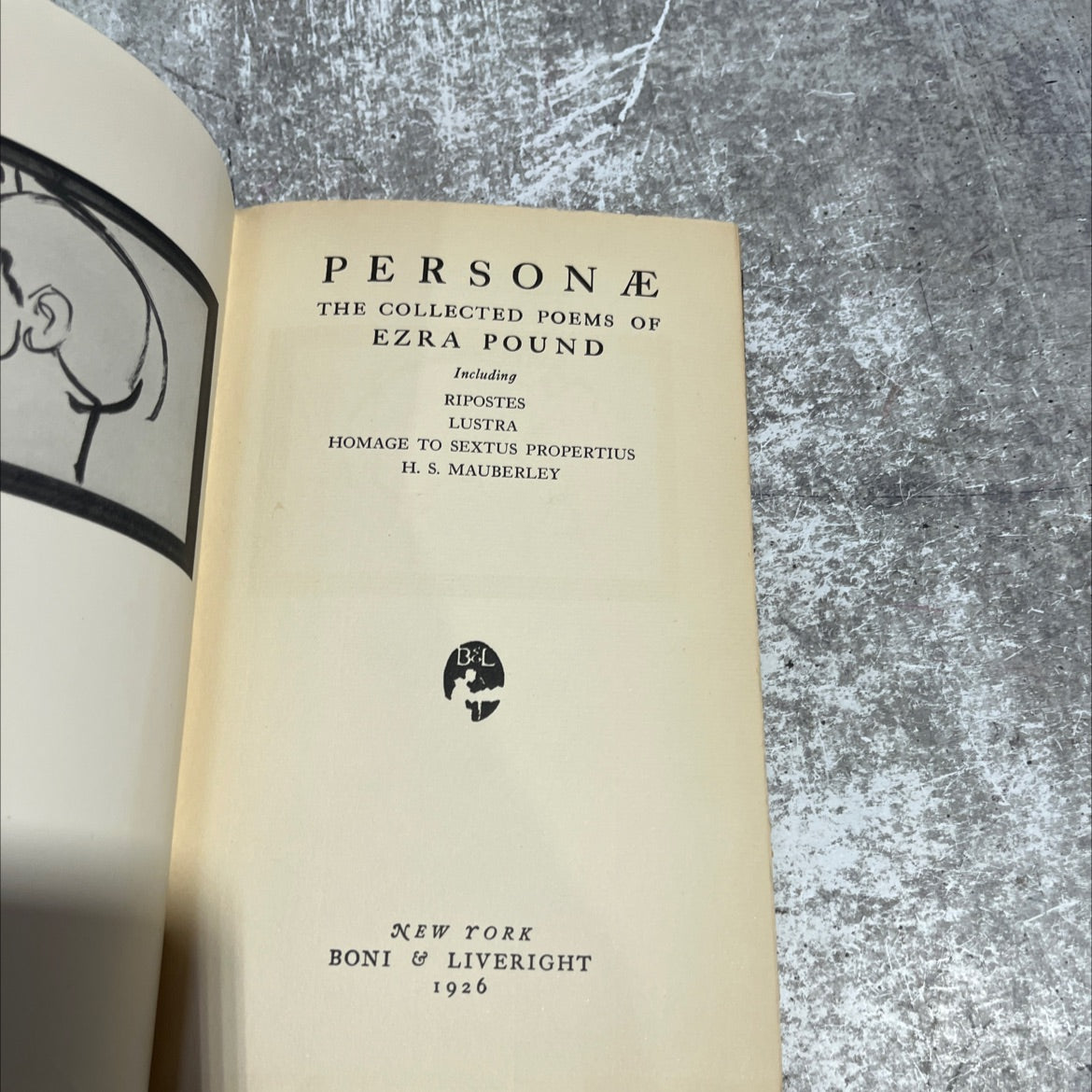 persone the collected poems of ezra pound book, by ezra pound, 1926 Hardcover image 2