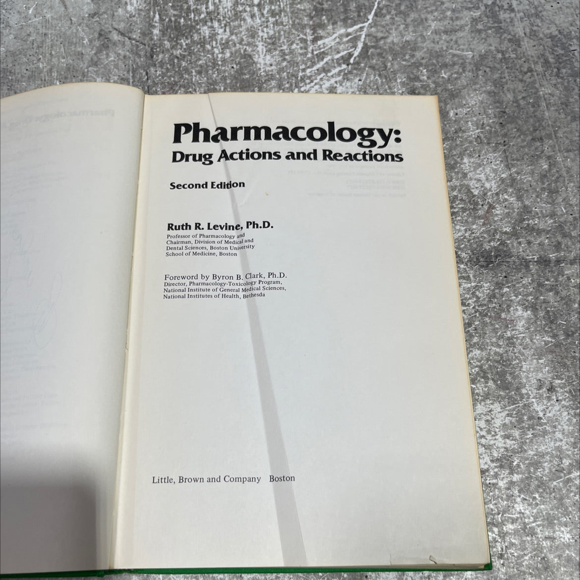 pharmacology: drug actions and reactions book, by ruth r. levine, 1978 Hardcover image 2
