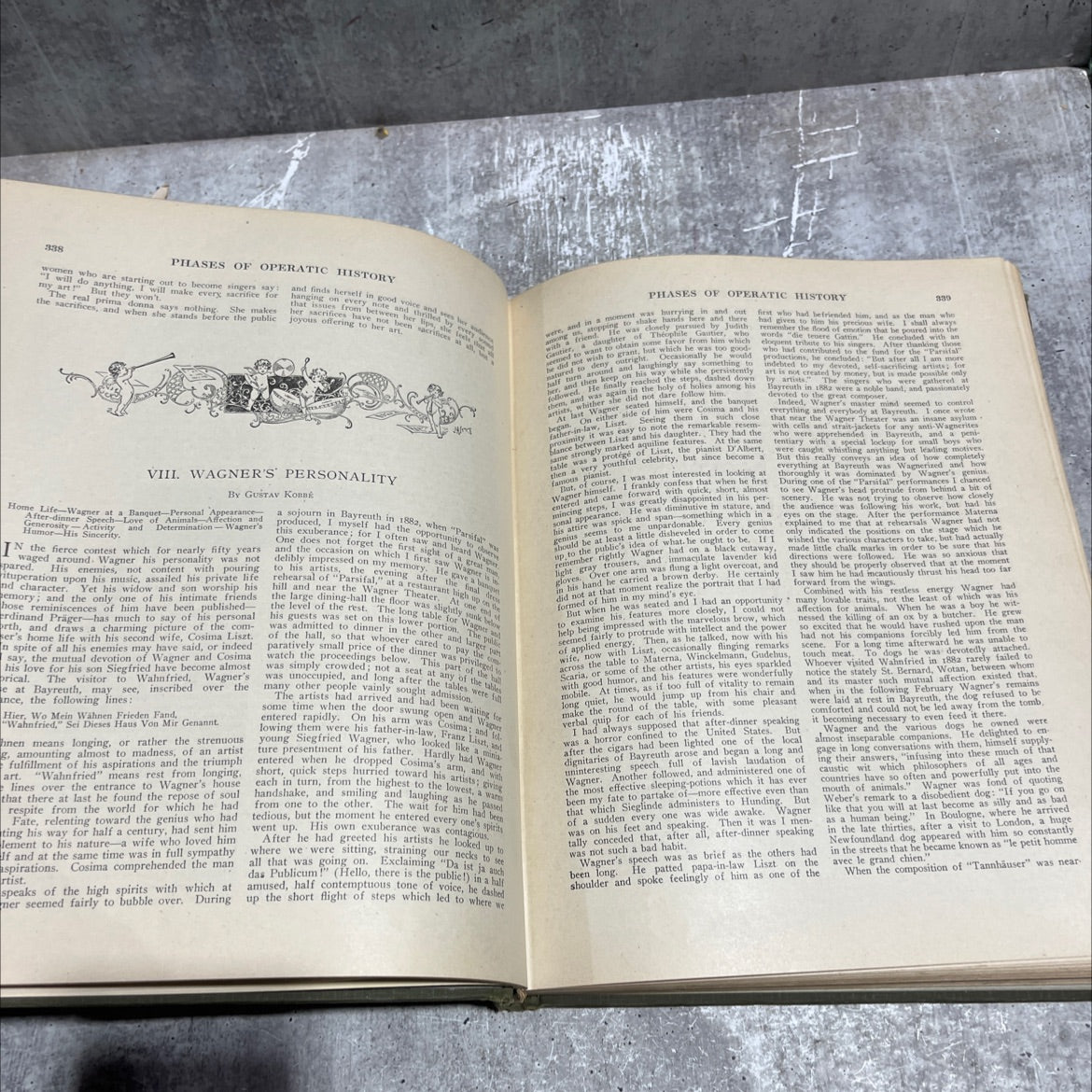 phases of operatic history book, by gustav konné, 1918 Hardcover image 3