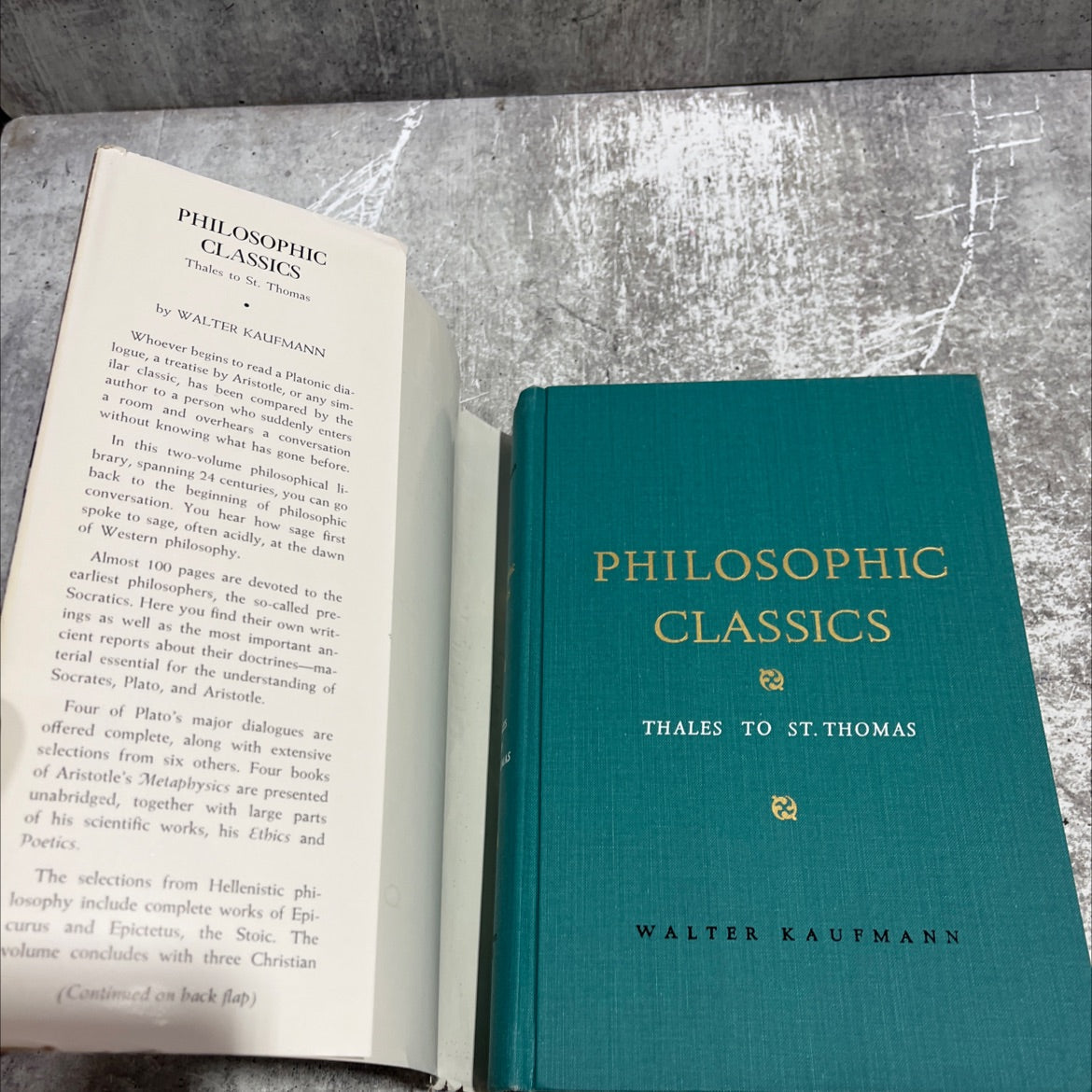 philosophic classics: thales to st. thomas book, by george s. roudebush, jr., 1961 Hardcover image 4