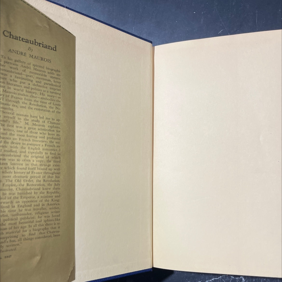photo giraudon chateaubriand poet statesman lover book, by andré maurois, 1938 Hardcover image 4