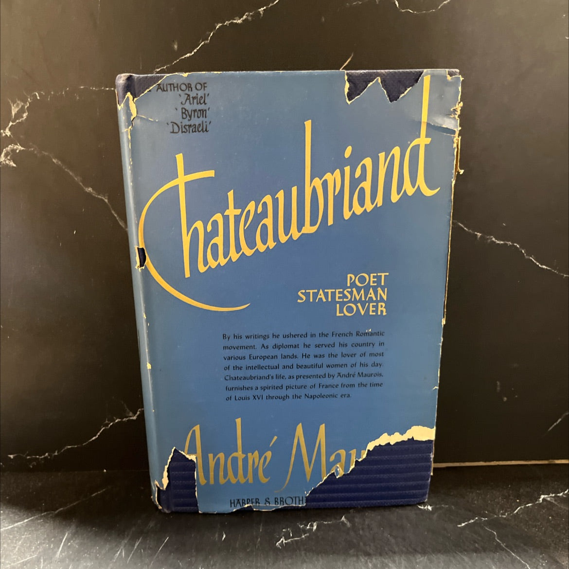 photo giraudon chateaubriand poet statesman lover book, by andré maurois, 1938 Hardcover image 1