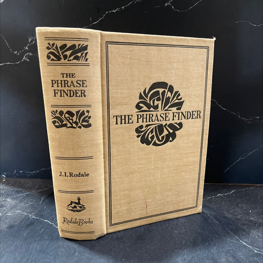 phrase finder three volumes in one comprising name-word finder metaphor finder sophisticated synonyms book, by J. I. image 1