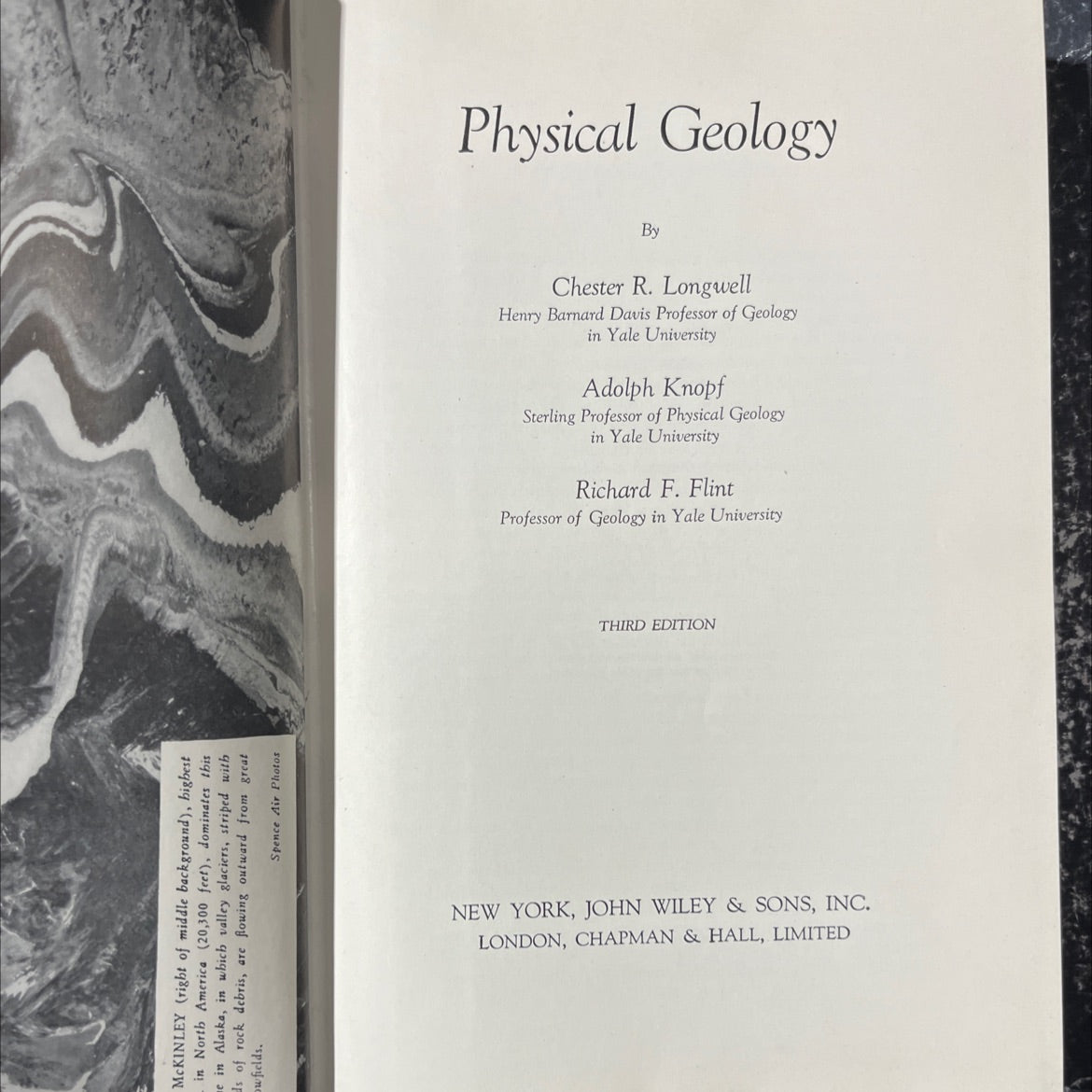 physical geology book, by chester r. longwell, adolph knopf, richard f. flint, 1948 Hardcover image 2