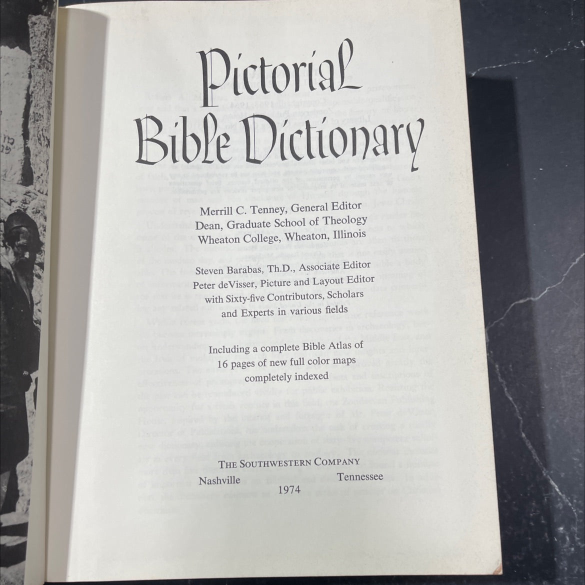 pictorial bible dictionary book, by merrill c. tenney, 1974 Hardcover image 2