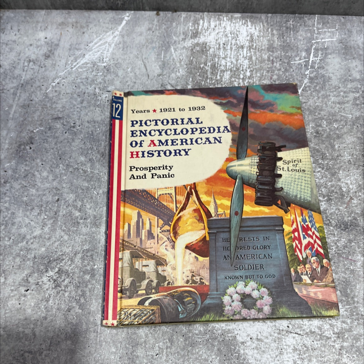 pictorial encyclopedia of american history volume 12 prosperity and panic book, by unknown, 1932 Hardcover image 1