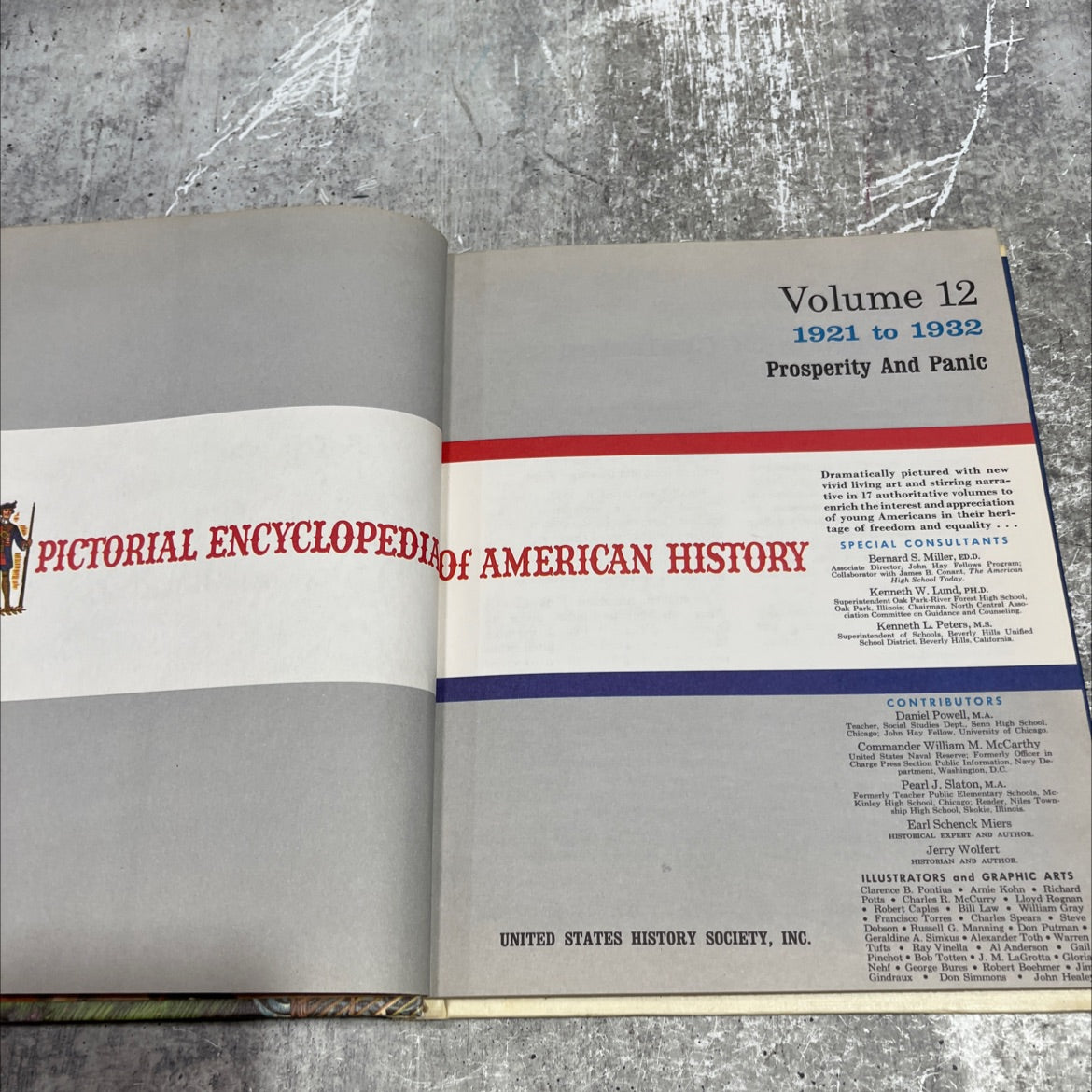 pictorial encyclopedia of american history volume 12 prosperity and panic book, by unknown, 1932 Hardcover image 2