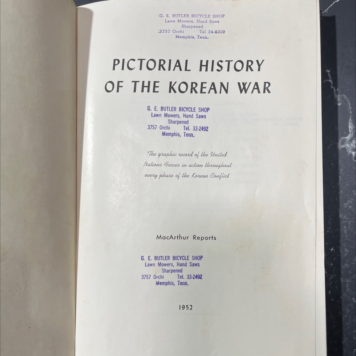 pictorial history of the korean war book, by unknown, 1952 Hardcover image 2