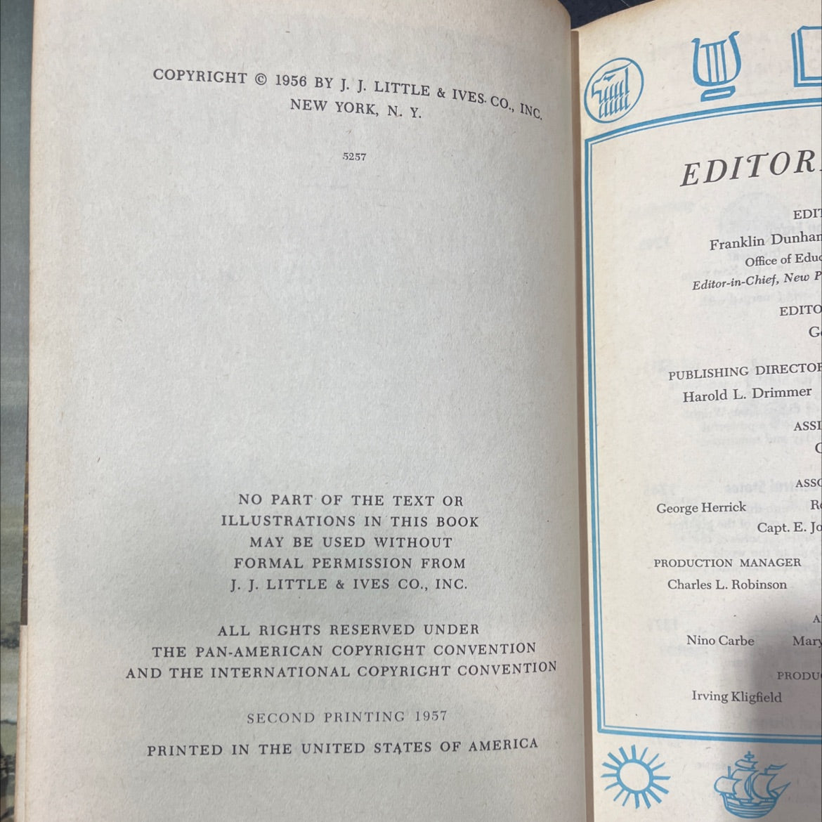 pictured knowledge the full-color illustrated encyclopedia for the family book, by Franklin Dunham, 1957 Hardcover image 3