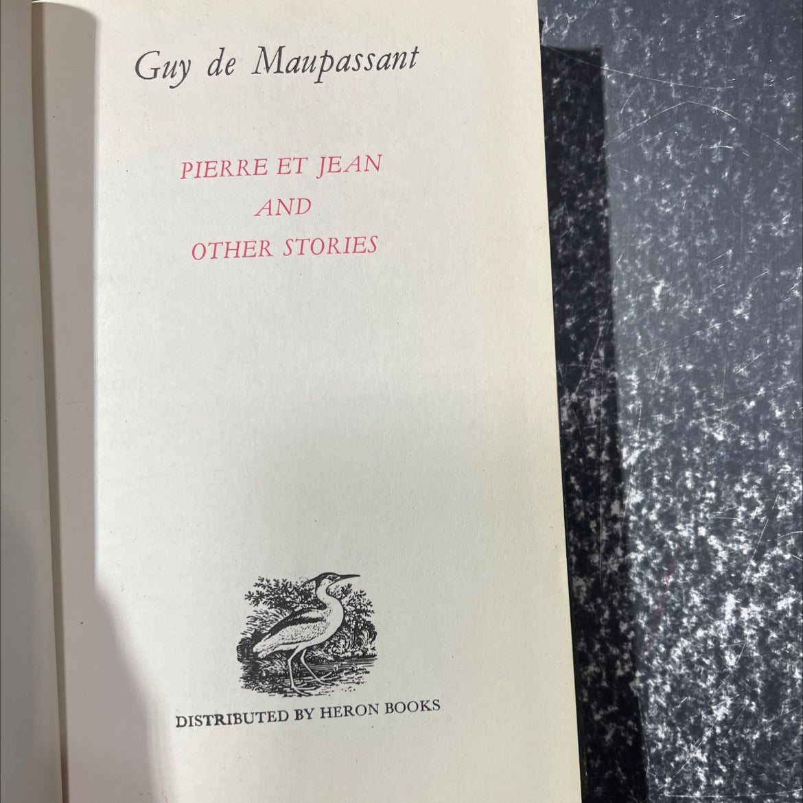 pierre et jean and other stories book, by Guy de Maupassant, 1970 Hardcover image 3