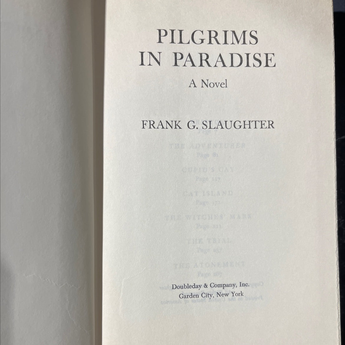 pilgrims in paradise book, by Frank G. Slaughter, 1960 Hardcover image 2