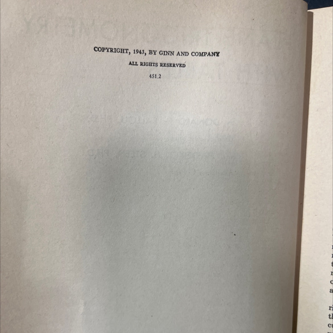 plane trigonometry with tables book, by donald h. ballou, ph.d. and frederick h. steen, ph.d., 1943 Hardcover image 3