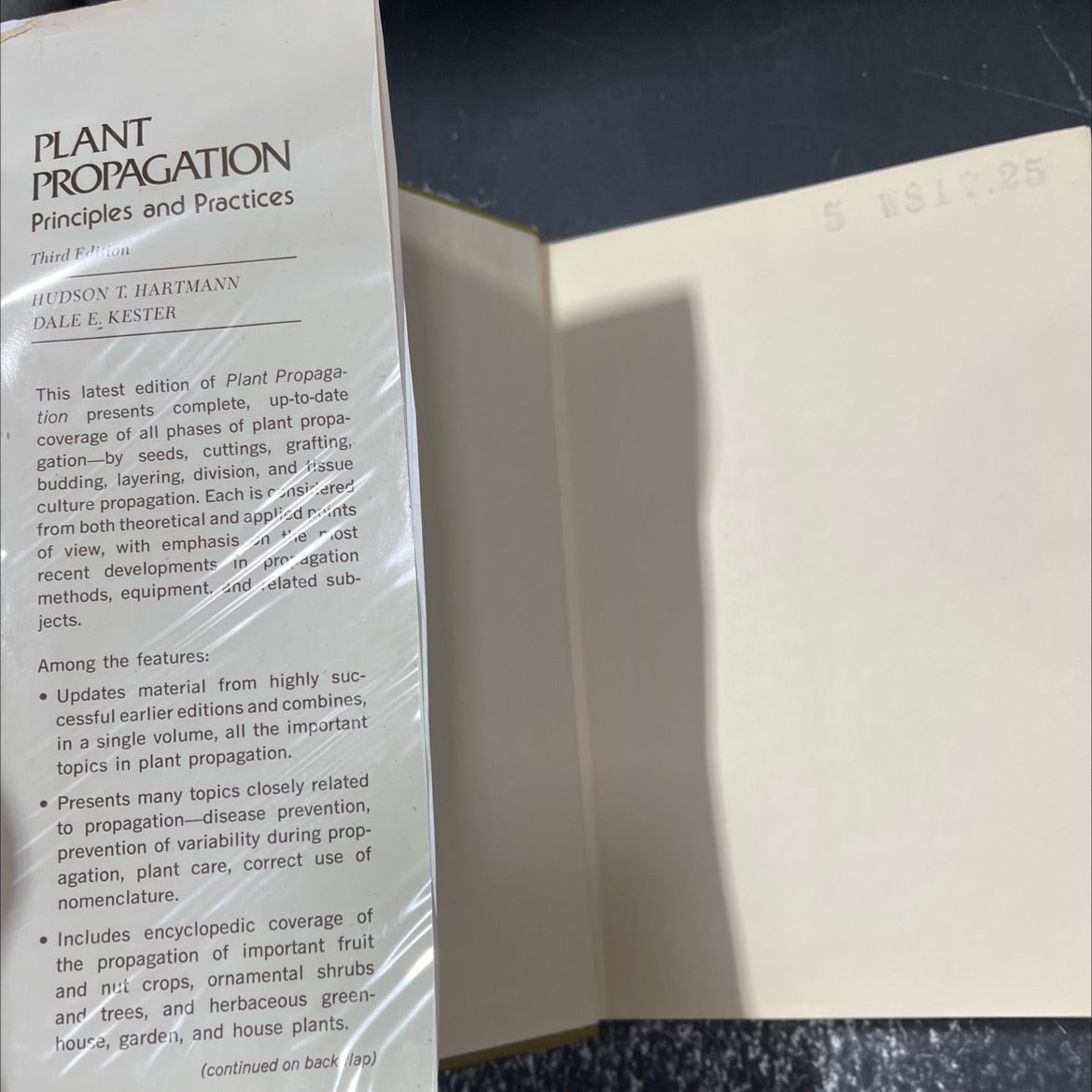 plant propagation principles and practices book, by hudson t. hartmann, dale e. kester, 1975 Hardcover image 4