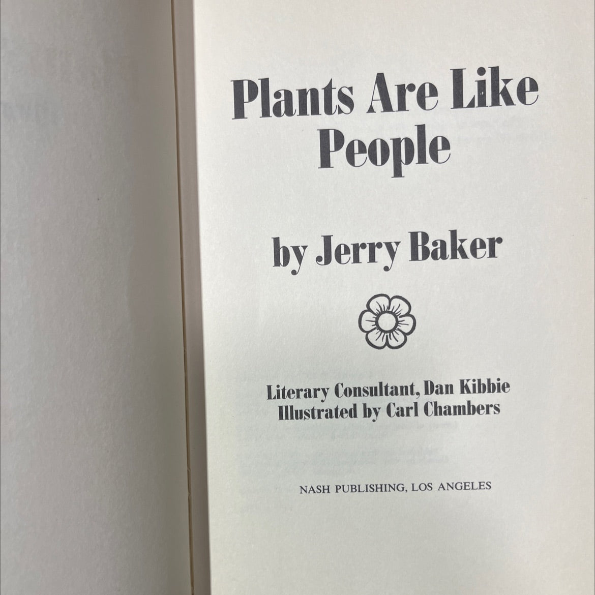 plants are like people book, by jerry baker, 1971 Hardcover image 2