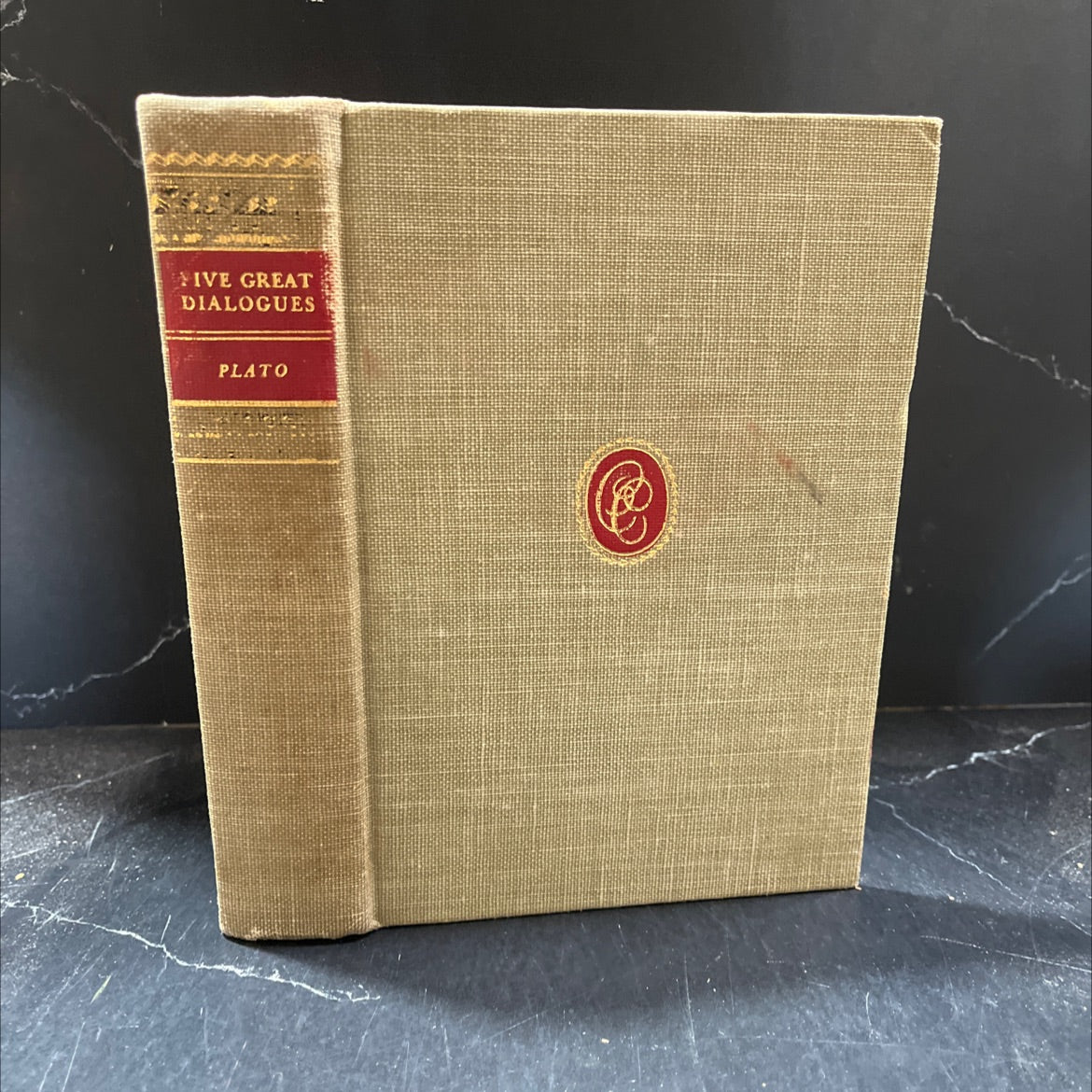 plato's apology, crito, phaedo, symposium, republic book, by plato, 1942 Hardcover image 1