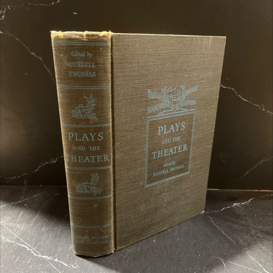plays and the theater book, by russell thomas, 1937 Hardcover image 1