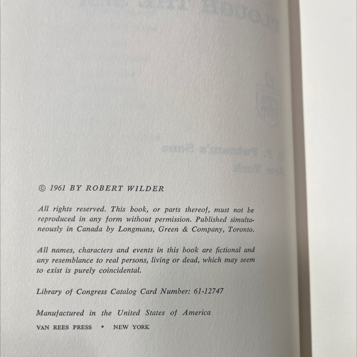 plough the sea book, by robert wilder, 1961 Hardcover image 3