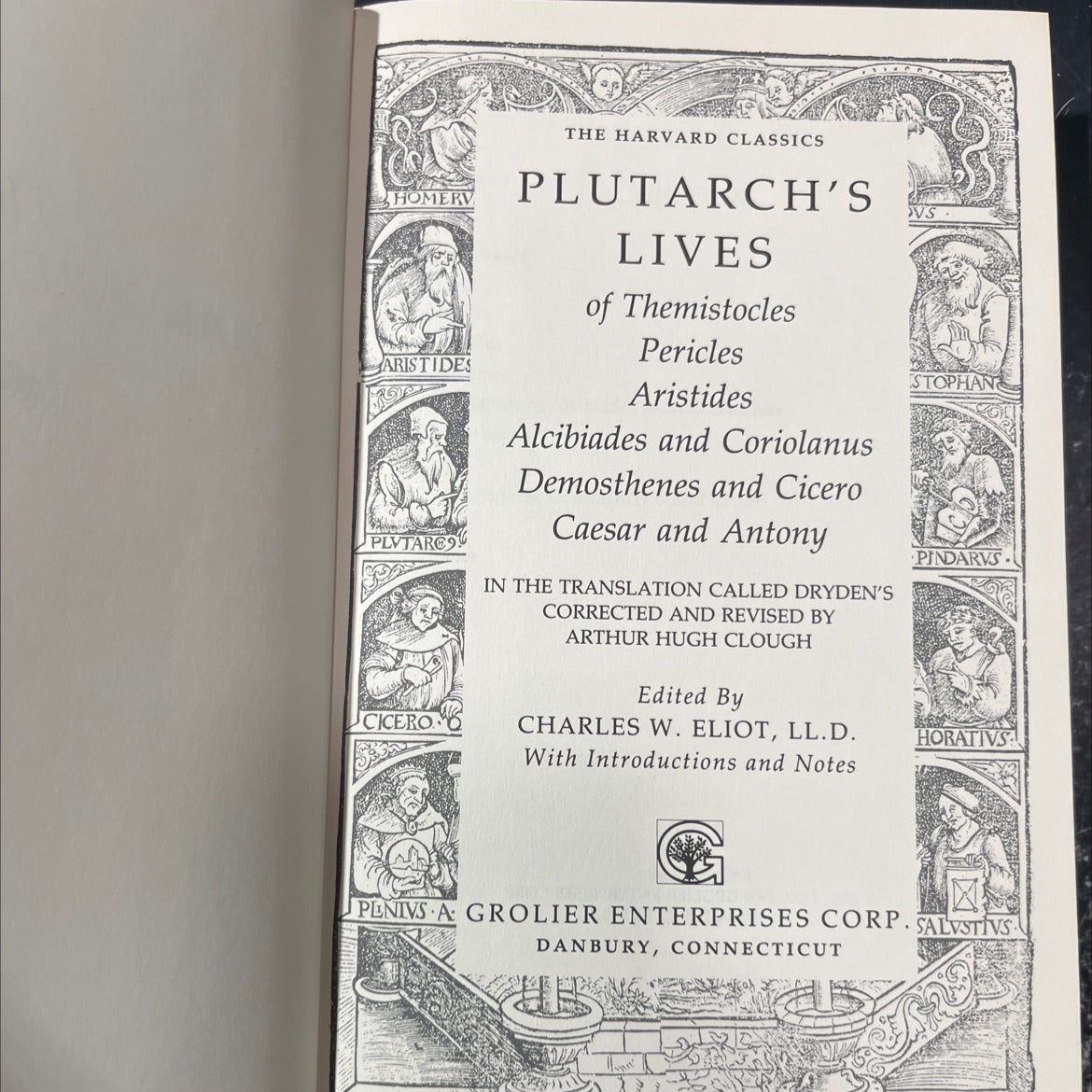 plutarch's lives of themistocles pericles aristides alcibiades and coriolaanus demosthenes and cicero caesar and antony image 2