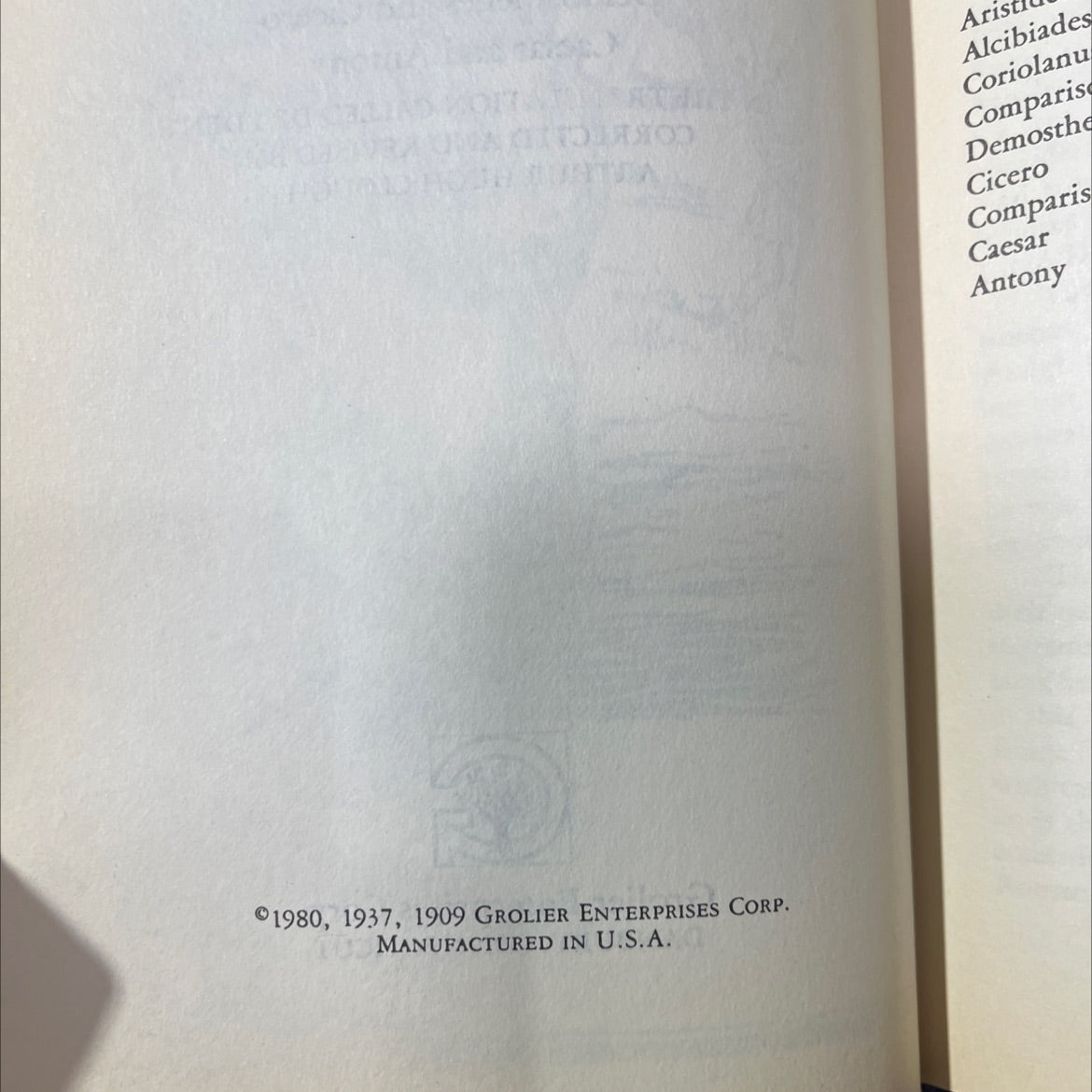 plutarch's lives of themistocles pericles aristides alcibiades and coriolanus demosthenes and cicero caesar and antony image 3