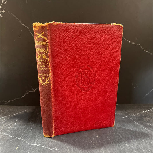 poems, ballads and plays book, by robert louis stevenson, 1906 Leather image 1