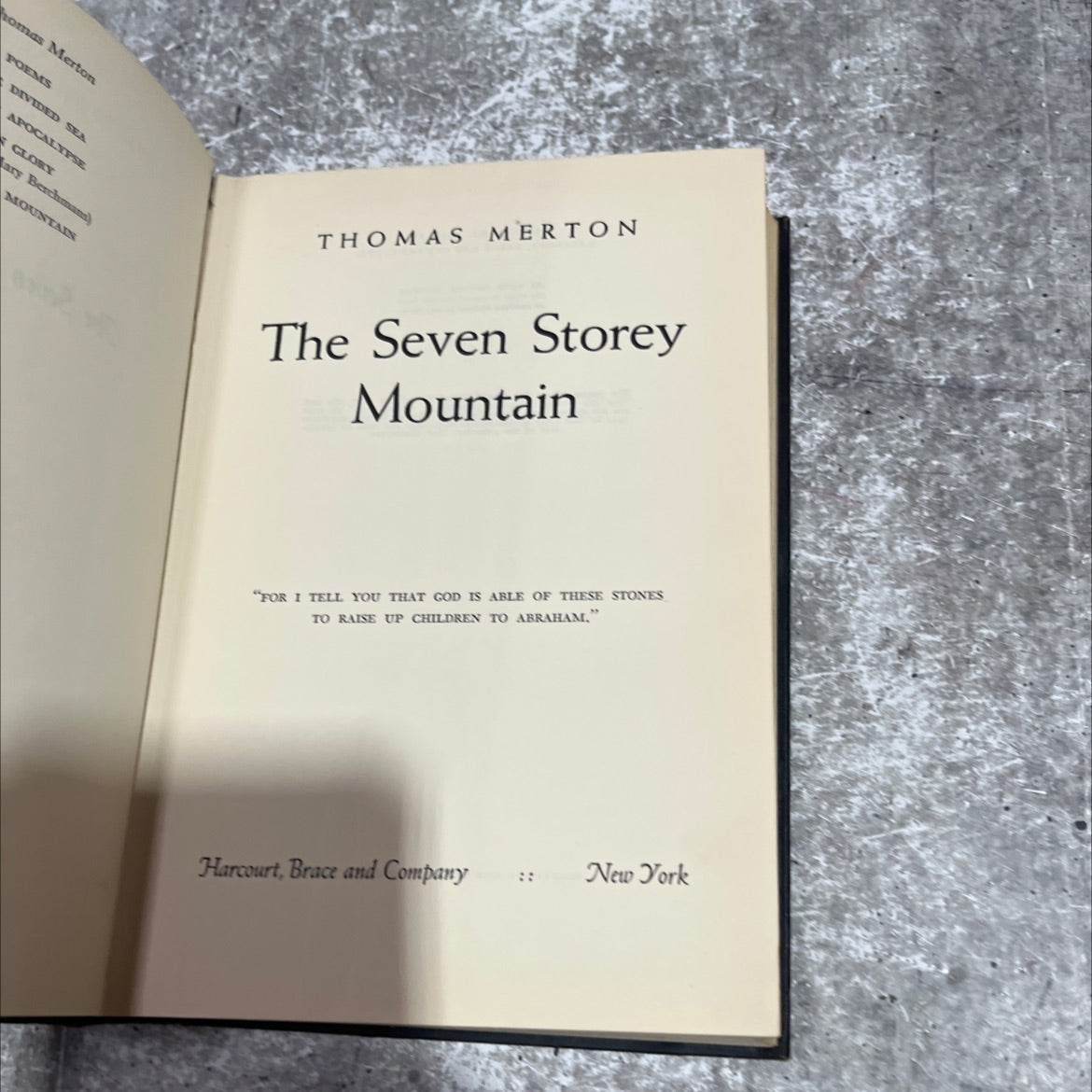 poems divided sea apocalypse glory book, by thomas merton, 1948 Hardcover image 2