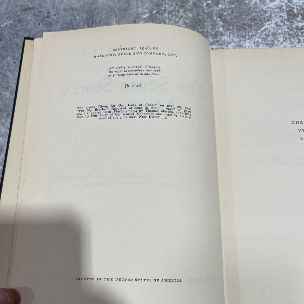 poems divided sea apocalypse glory book, by thomas merton, 1948 Hardcover image 3