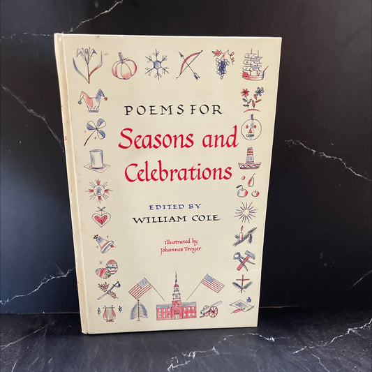 poems for seasons and celebrations book, by William Cole, 1961 Hardcover image 1