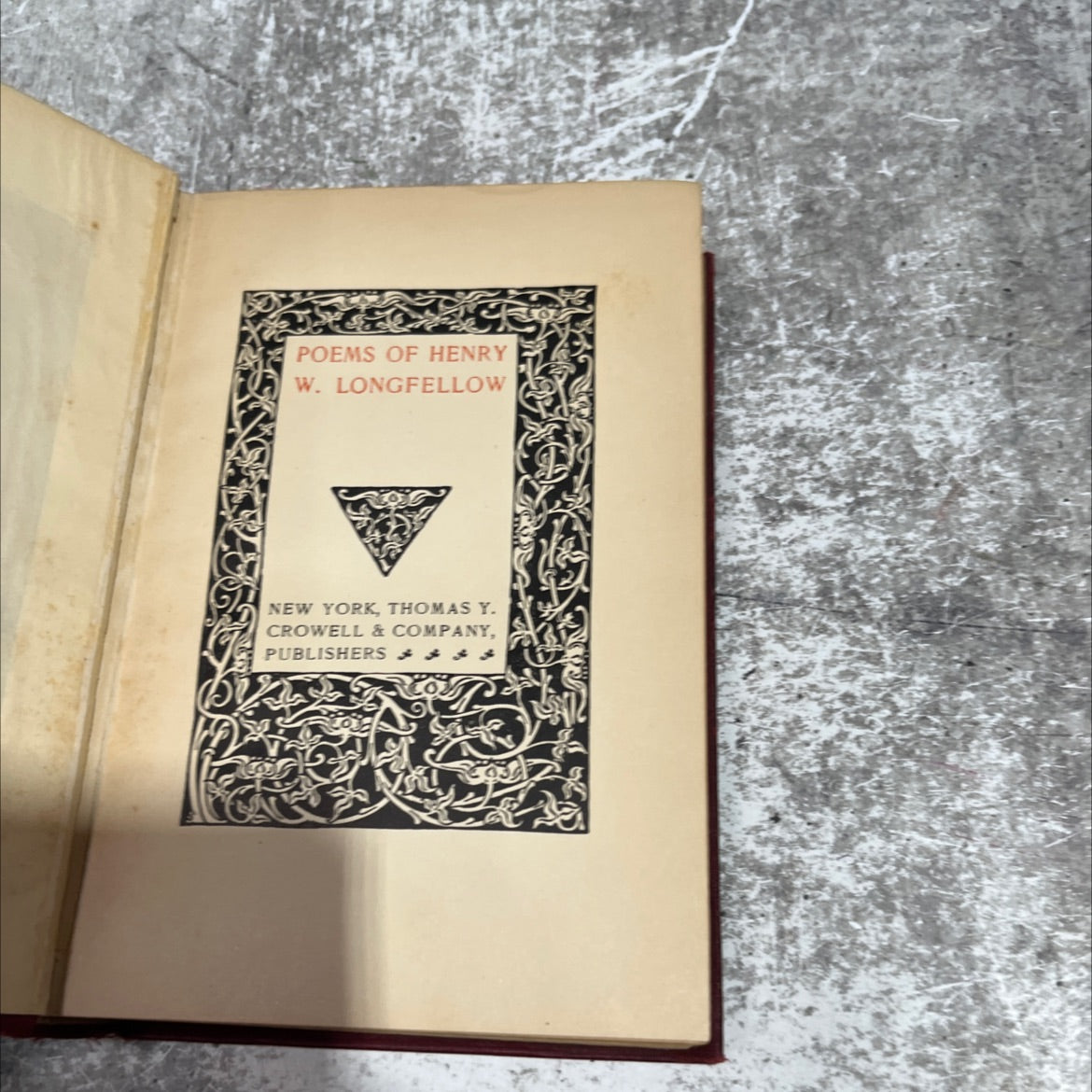 poems of henry w. longfellow book, by Henry W. Longfellow, 1901 Hardcover image 2