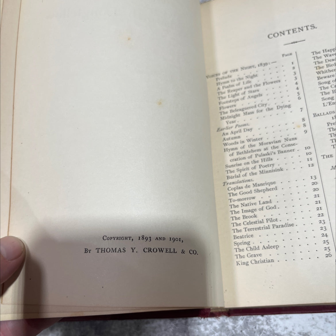 poems of henry w. longfellow book, by Henry W. Longfellow, 1901 Hardcover image 3