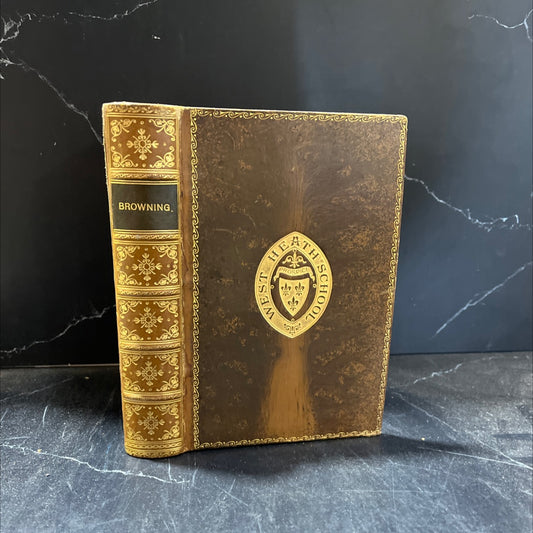 poems of robert browning book, by Robert Browning, 1912 Leather image 1