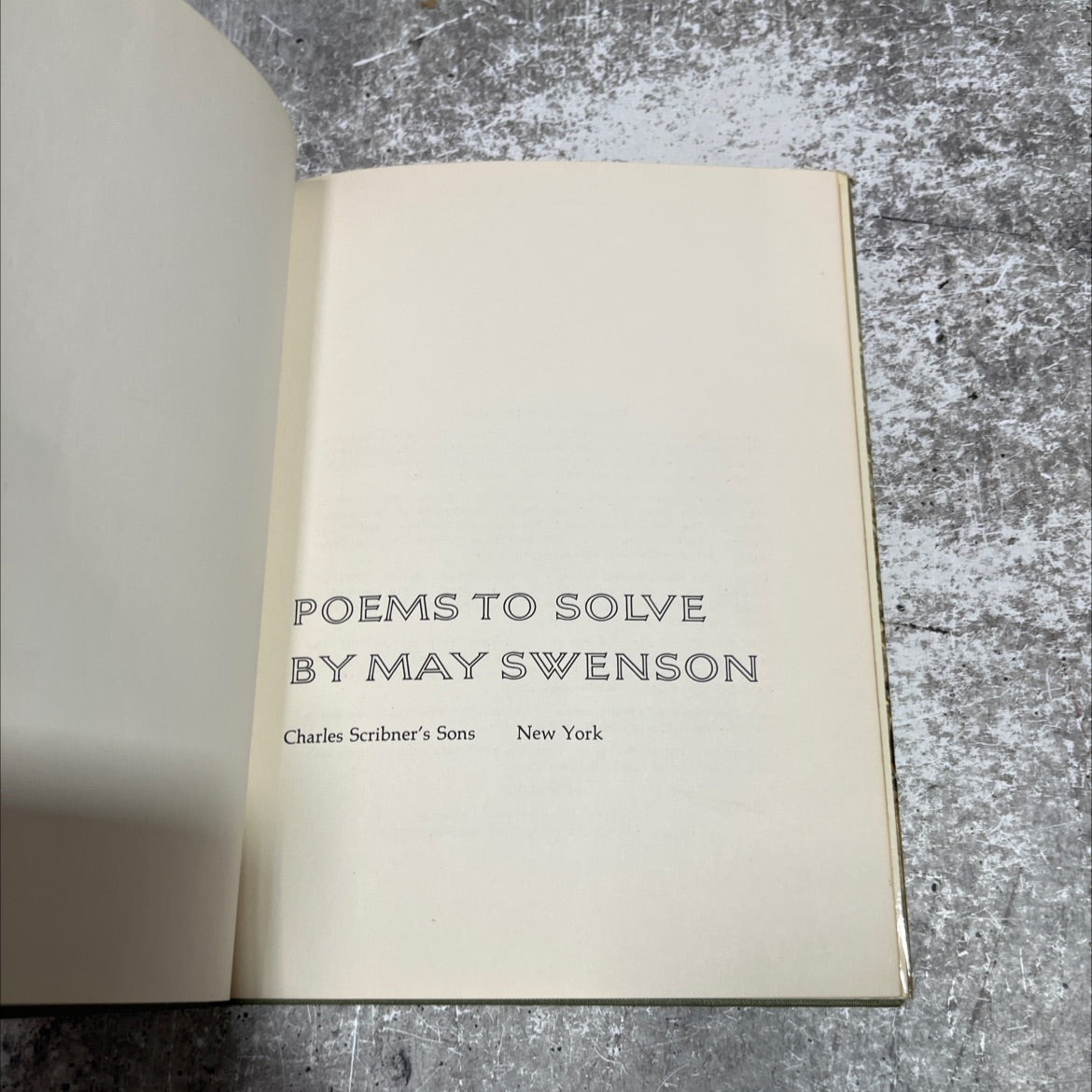 poems to solve book, by May Swenson, 1966 Hardcover image 2