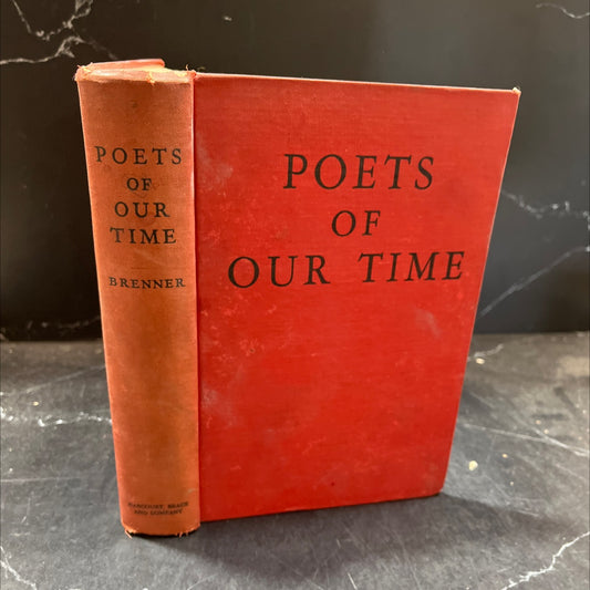 poets of our time book, by rica brenner, 1941 Hardcover image 1