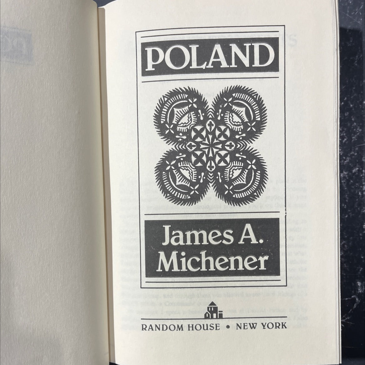 poland 83 book, by james a. michener, 1983 Hardcover image 2