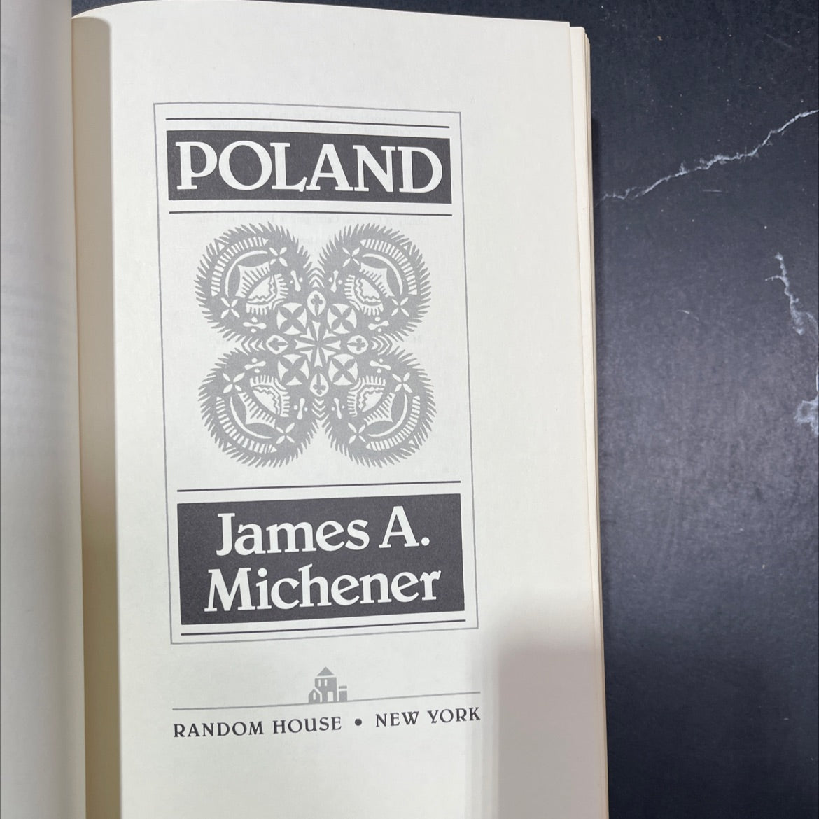 poland book, by james a. michener, 1983 Hardcover image 2